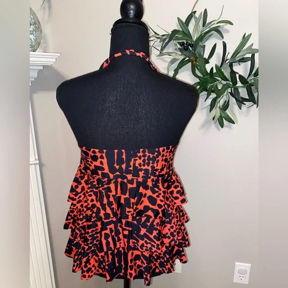 Excellent condition, worn once Island Escape Animal Print Tankini Swim Top - Picture 2 of 5
